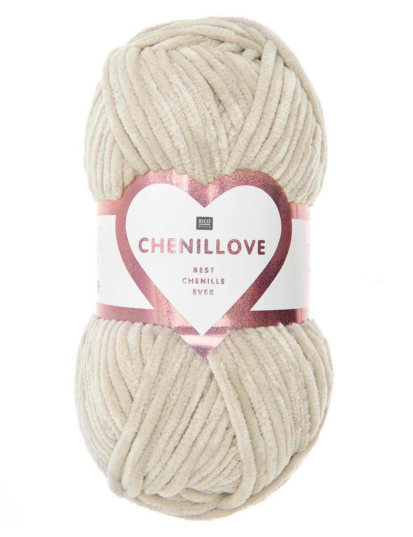 RICO Chenillove Vanilla (003) chenille yarn - 100g