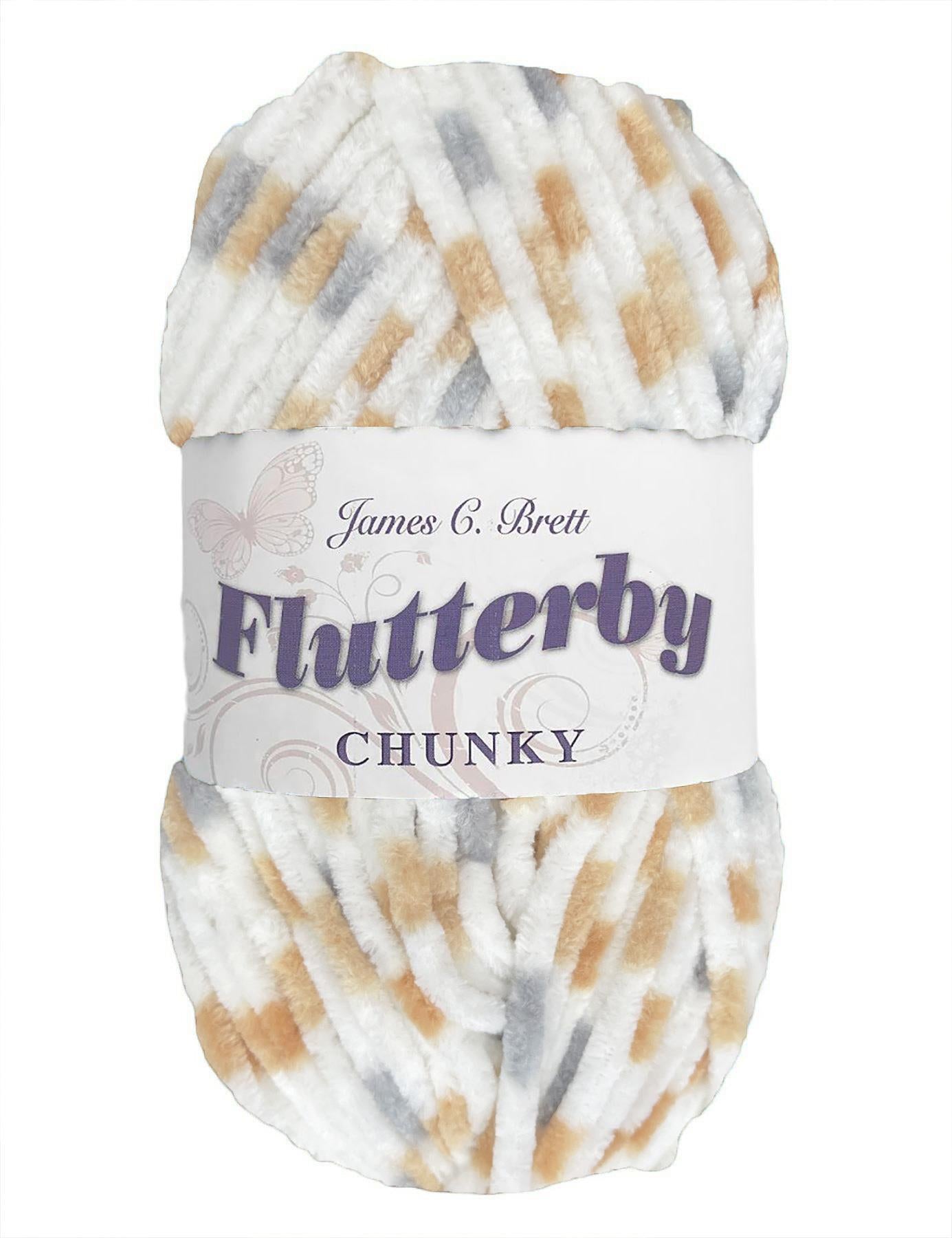 James C Brett Baby Blue Flutterby Chunky Yarn 100 g