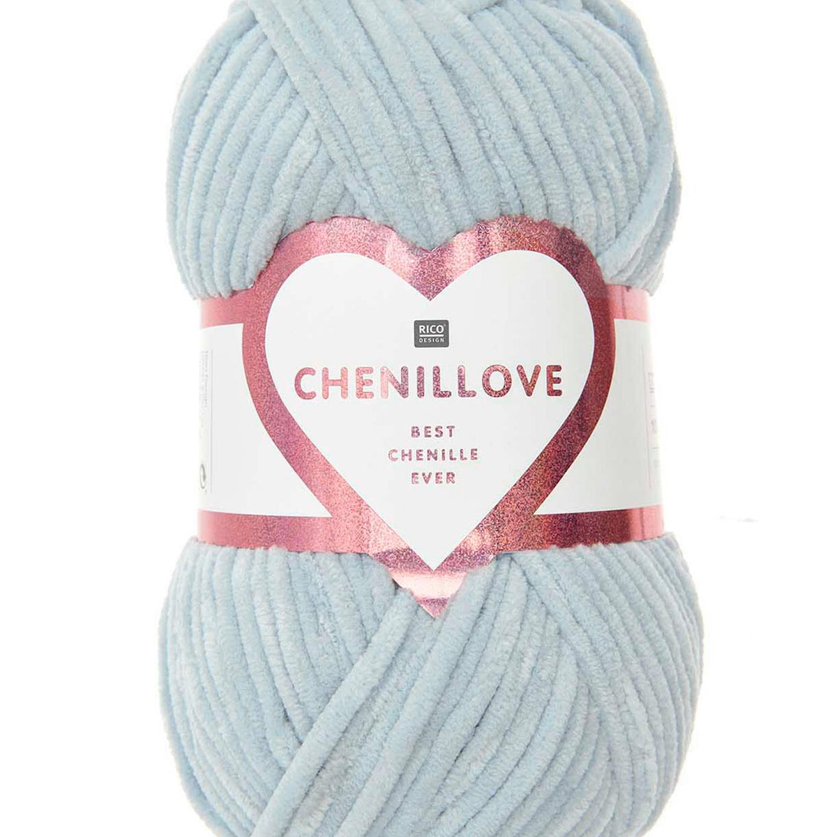 RICO Chenillove Light Blue (010) chenille yarn - 100g