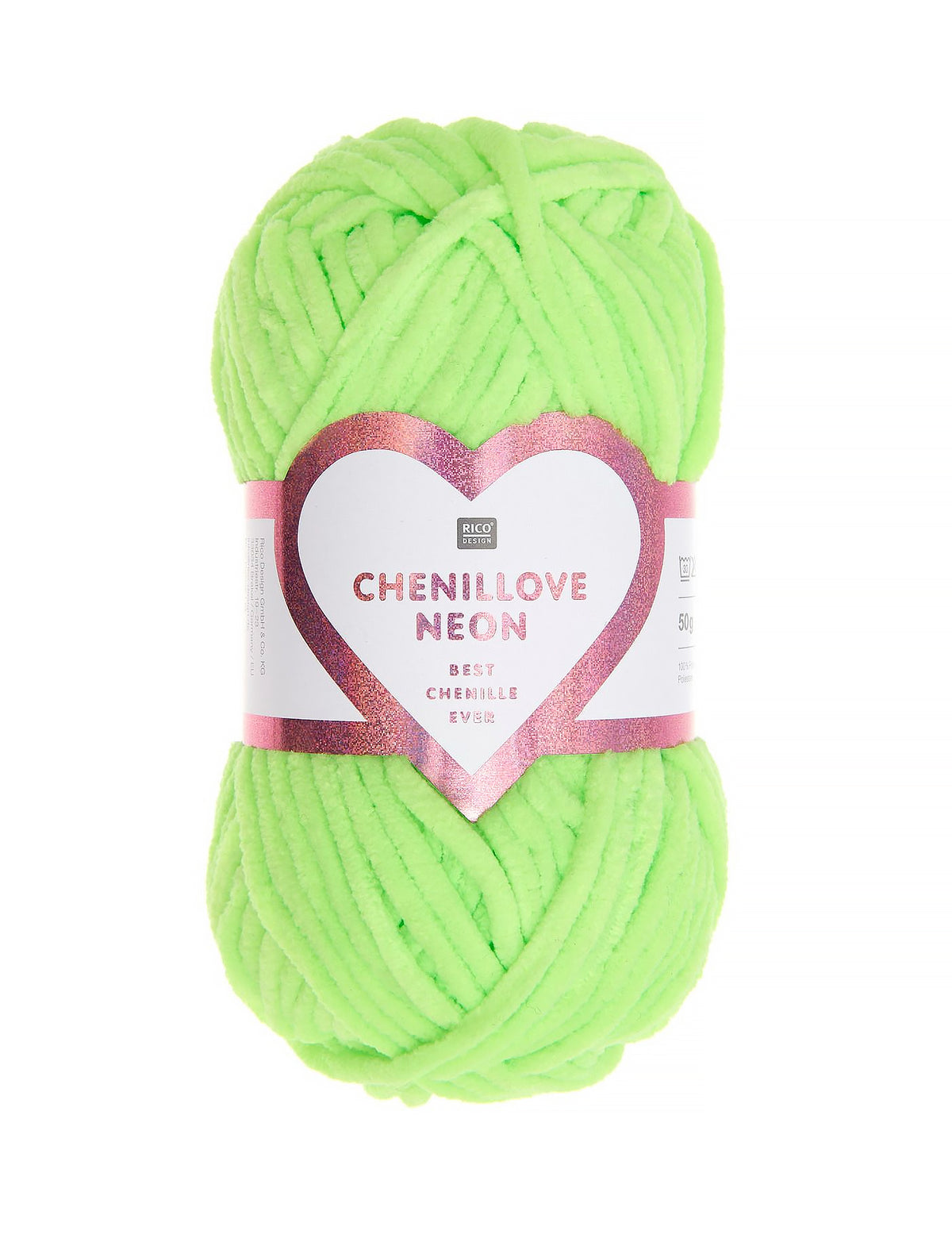 Rico Creative Chenillove Neon Green (50g)