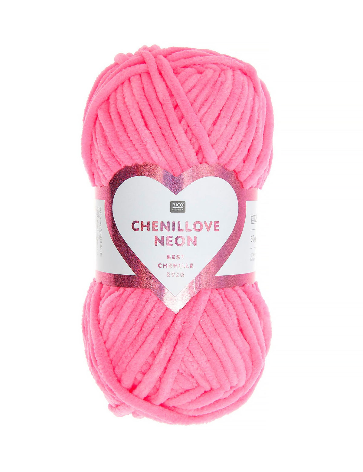 Rico Creative Chenillove Neon Pink (50g)